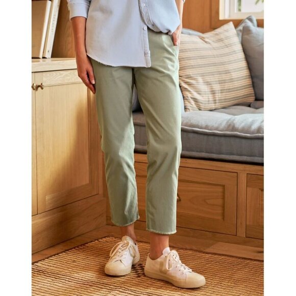 Frank & Eileen Pants - Frank & Eileen Wicklow The Italian Chino in Sage Green Size 0